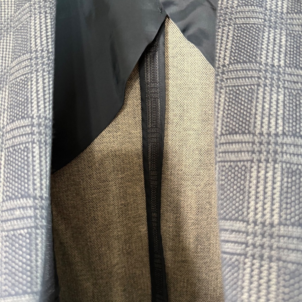 UnTuckit Blue Windowpane Plaid Cotton Blend Blazer 44R Office Business Casual - Picture 6 of 10